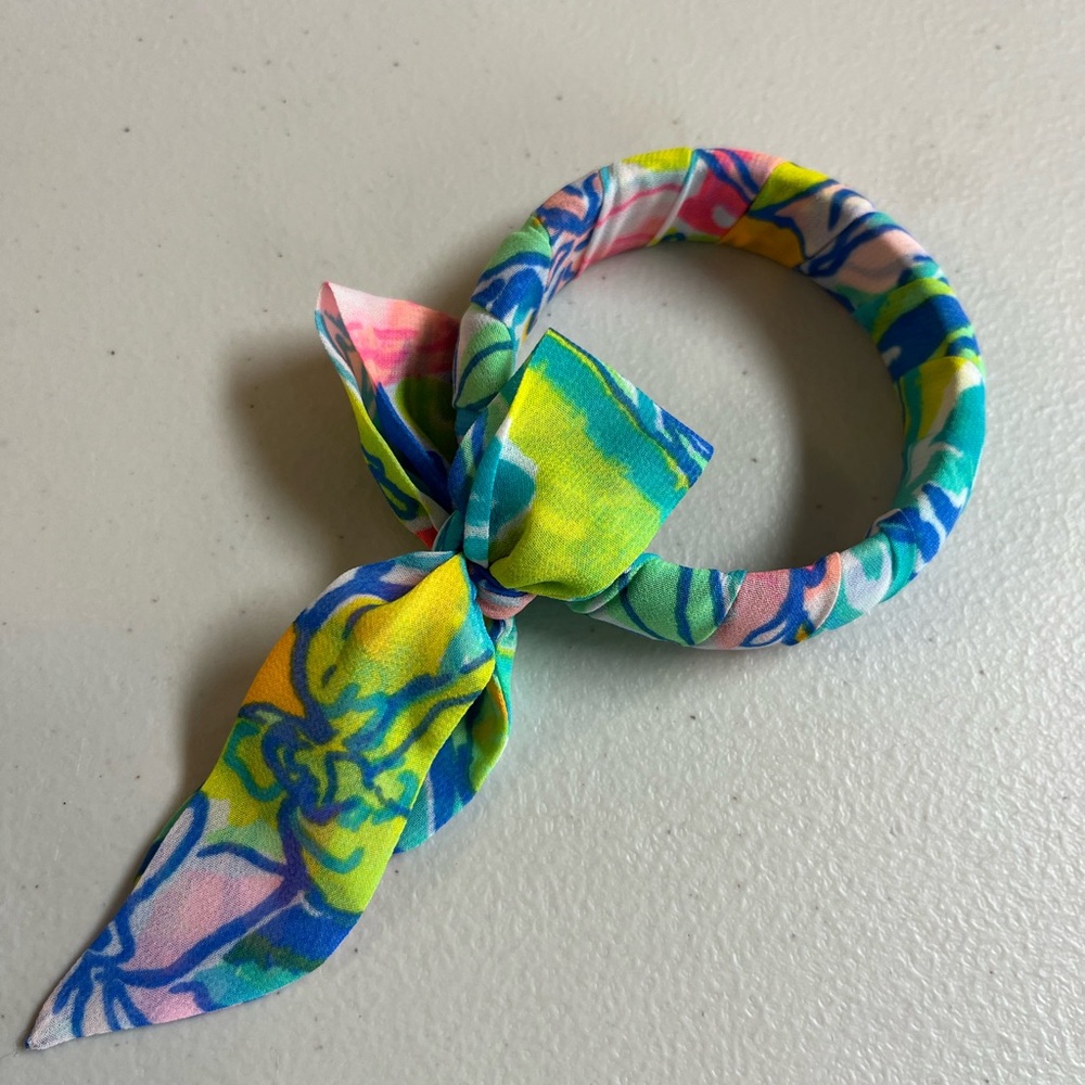 NWOT Lily Pulitzer fabric wrapped bracelet